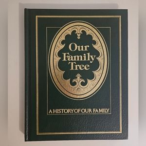 Our Family Tree Vintage Blank Genealogy Book